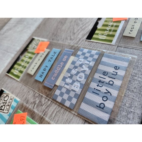 Mambi Threads Baby Boy Scrapbook Dimensional Stickers New LOT Me & My Big #40 - Picture 3 of 6